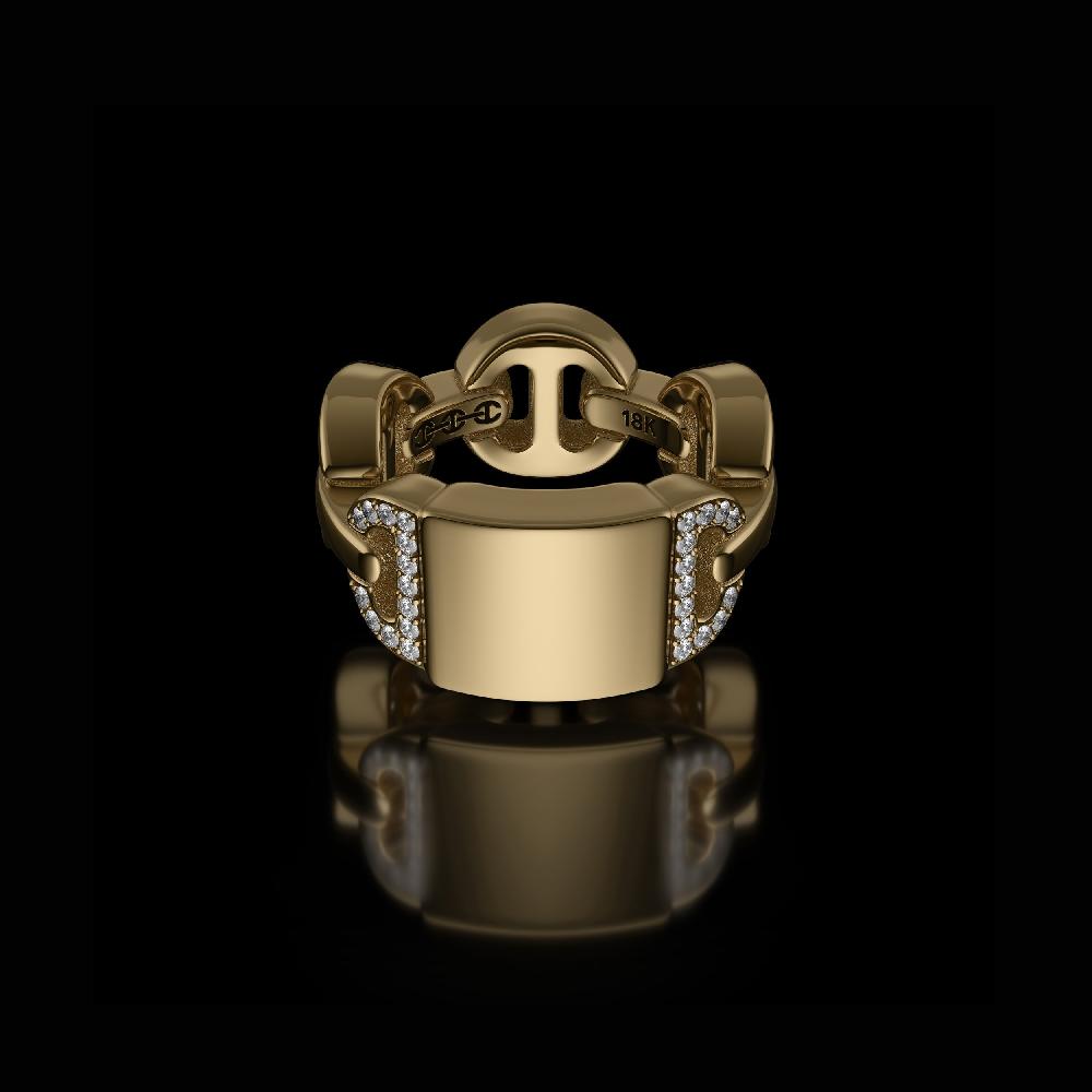 hoorsenbuhs BRUTE CLASSIC TRI-LINK MONOGRAM WITH DIAMONDS