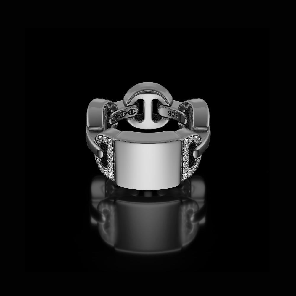 hoorsenbuhs BRUTE CLASSIC TRI-LINK MONOGRAM WITH DIAMONDS