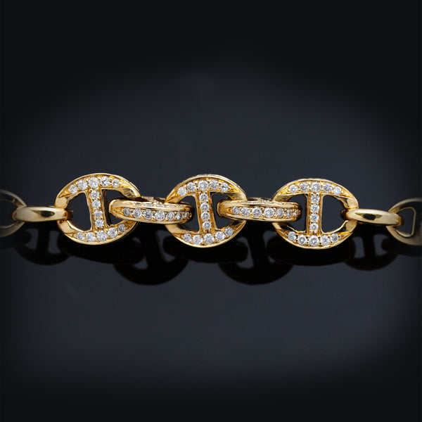 Hoorsenbuhs 3MM FIVE LINK PAVE BRACELET