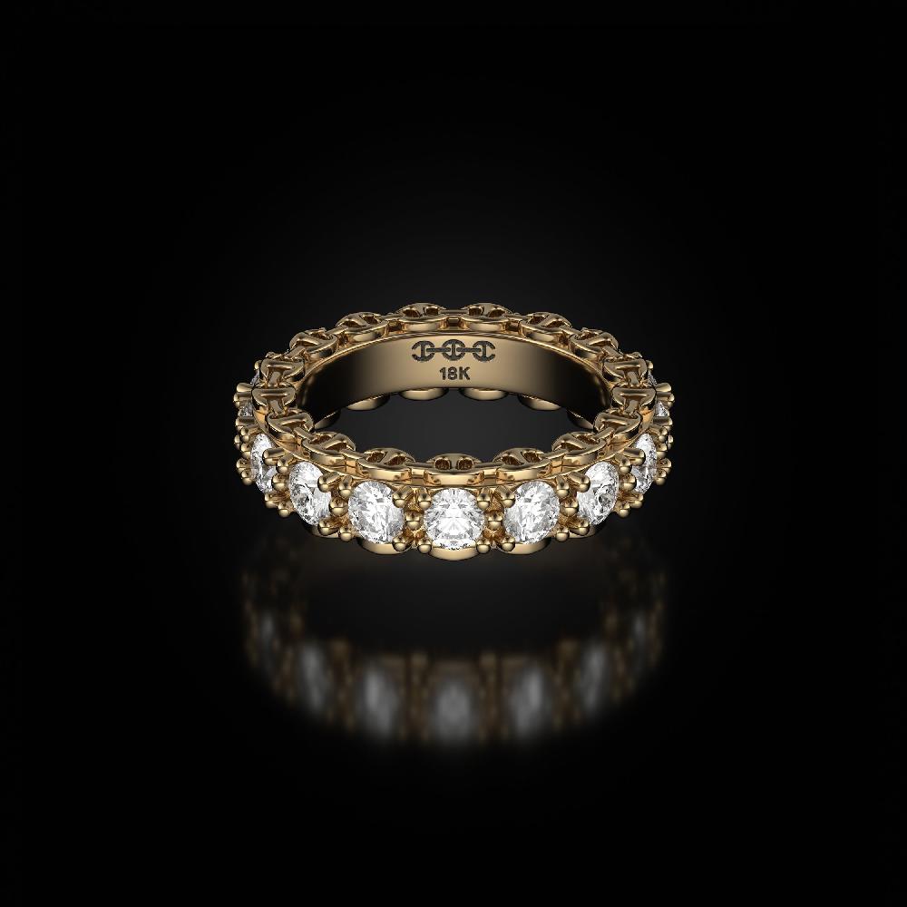 hoorsenbuhs 3MM INFINITE I RING | PRONG SETTING