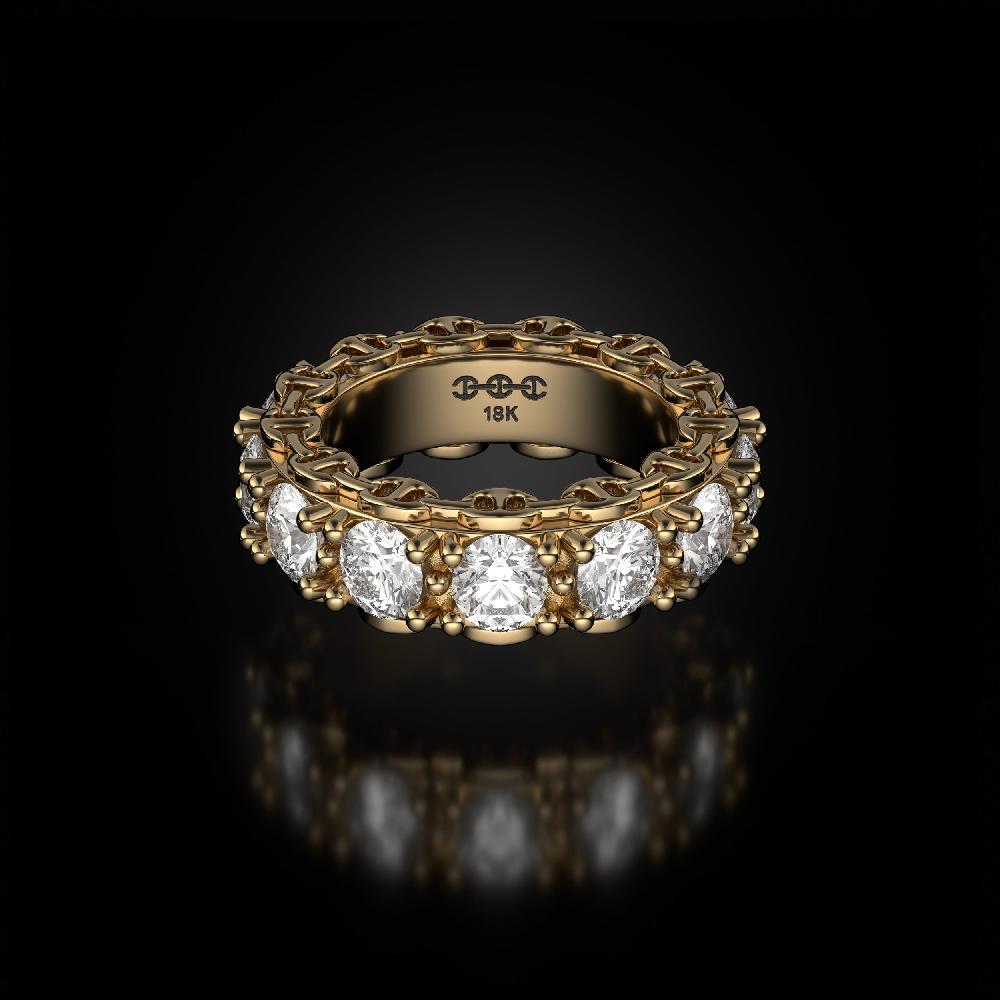 hoorsenbuhs 4.5MM INFINITE I RING | PRONG SETTING