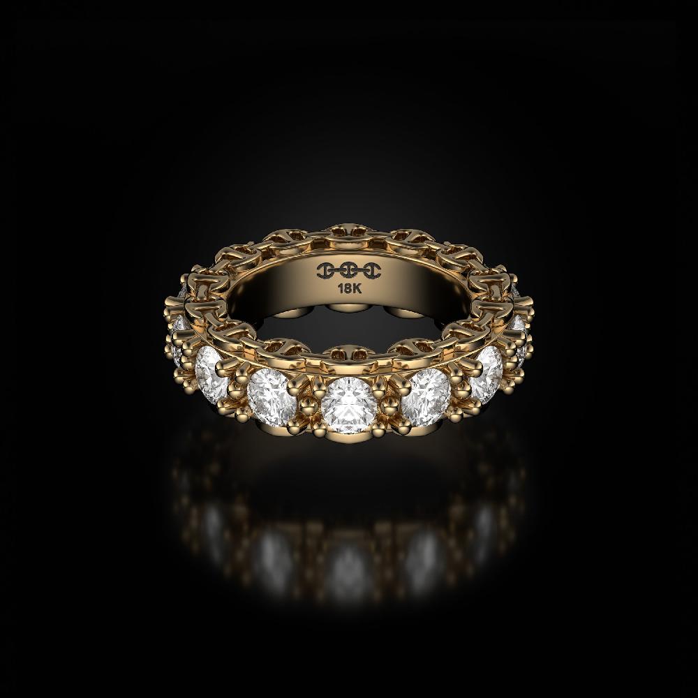 hoorsenbuhs 4MM INFINITE I RING | PRONG SETTING