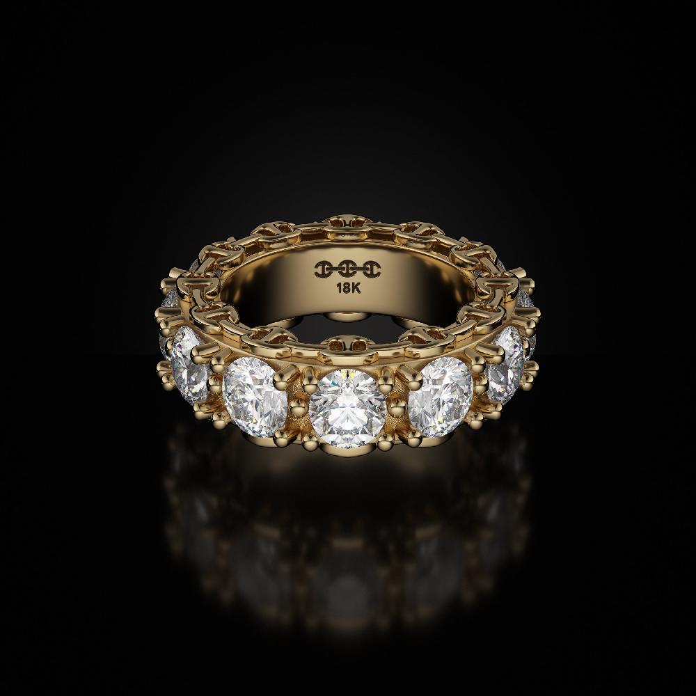 hoorsenbuhs 5MM INFINITE I RING | PRONG SETTING