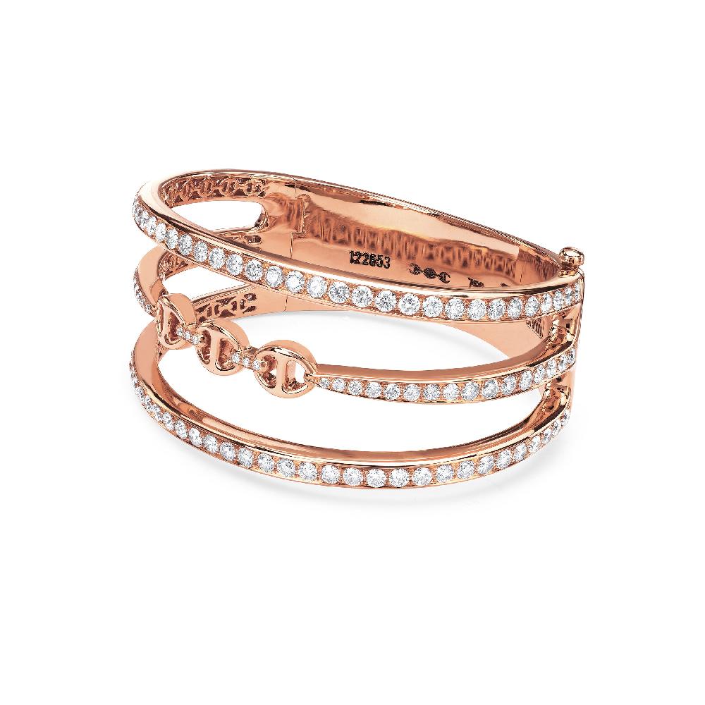 hoorsenbuhs ASSET CUFF WITH DIAMONDS