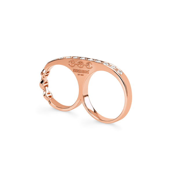 Hoorsenbuhs DOUBLE KNUCKLE WITH DIAMONDS