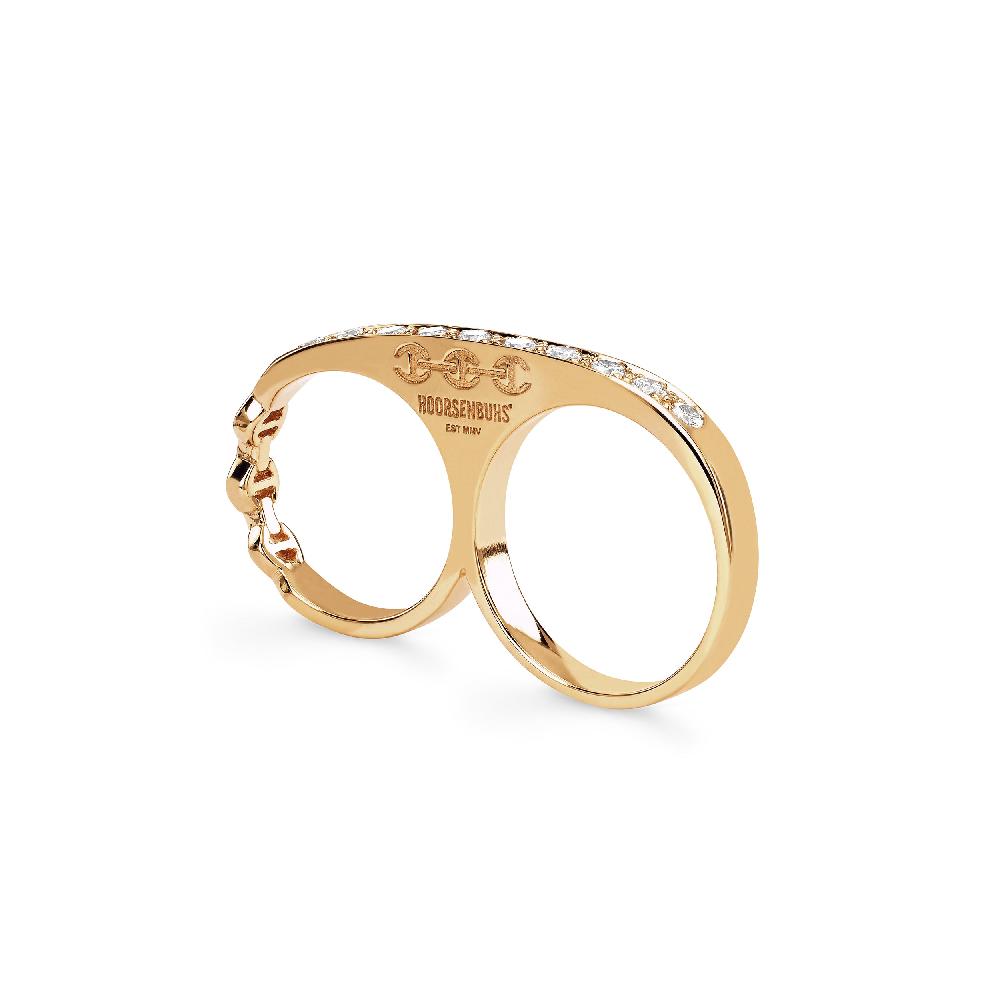 hoorsenbuhs DOUBLE KNUCKLE WITH DIAMONDS