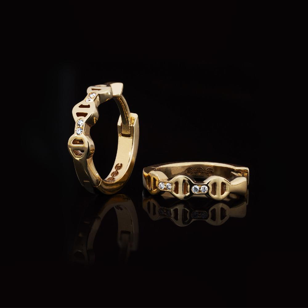 hoorsenbuhs HUGGIE WITH DIAMOND BRIDGES