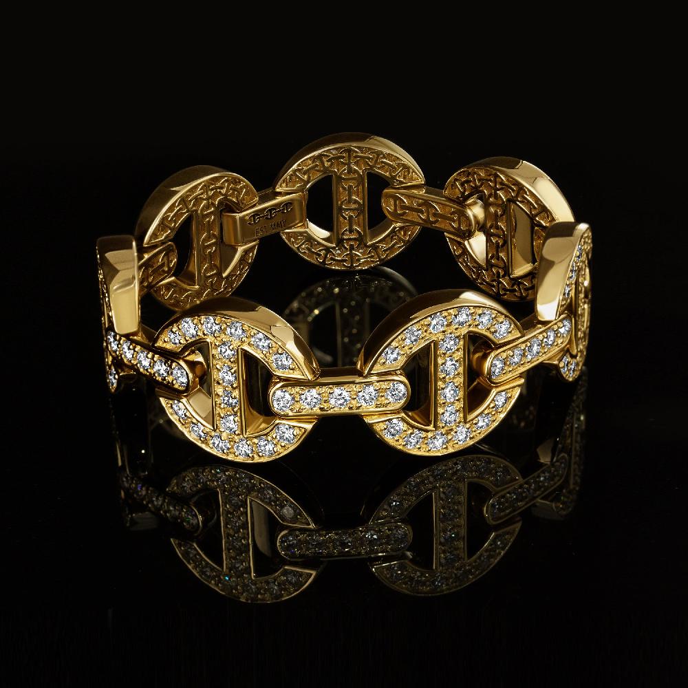 hoorsenbuhs MMV MEDIUM LINK BRACELET ANITQUATED