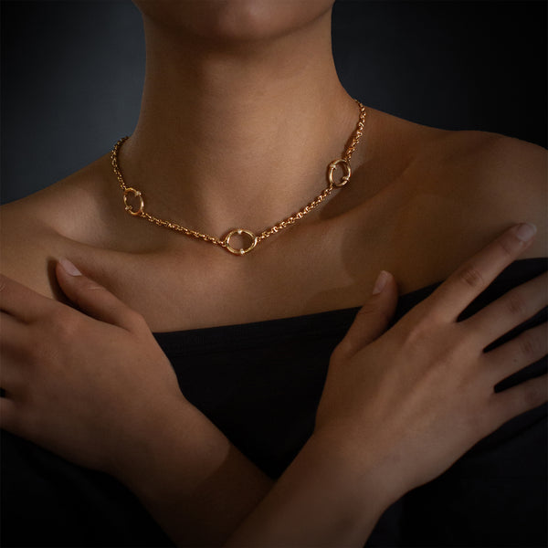 Hoorsenbuhs OVAAL STATION BY THE YARD NECKLACE - 17"