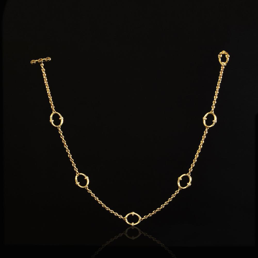 hoorsenbuhs OVAAL STATION BY THE YARD NECKLACE - 17"