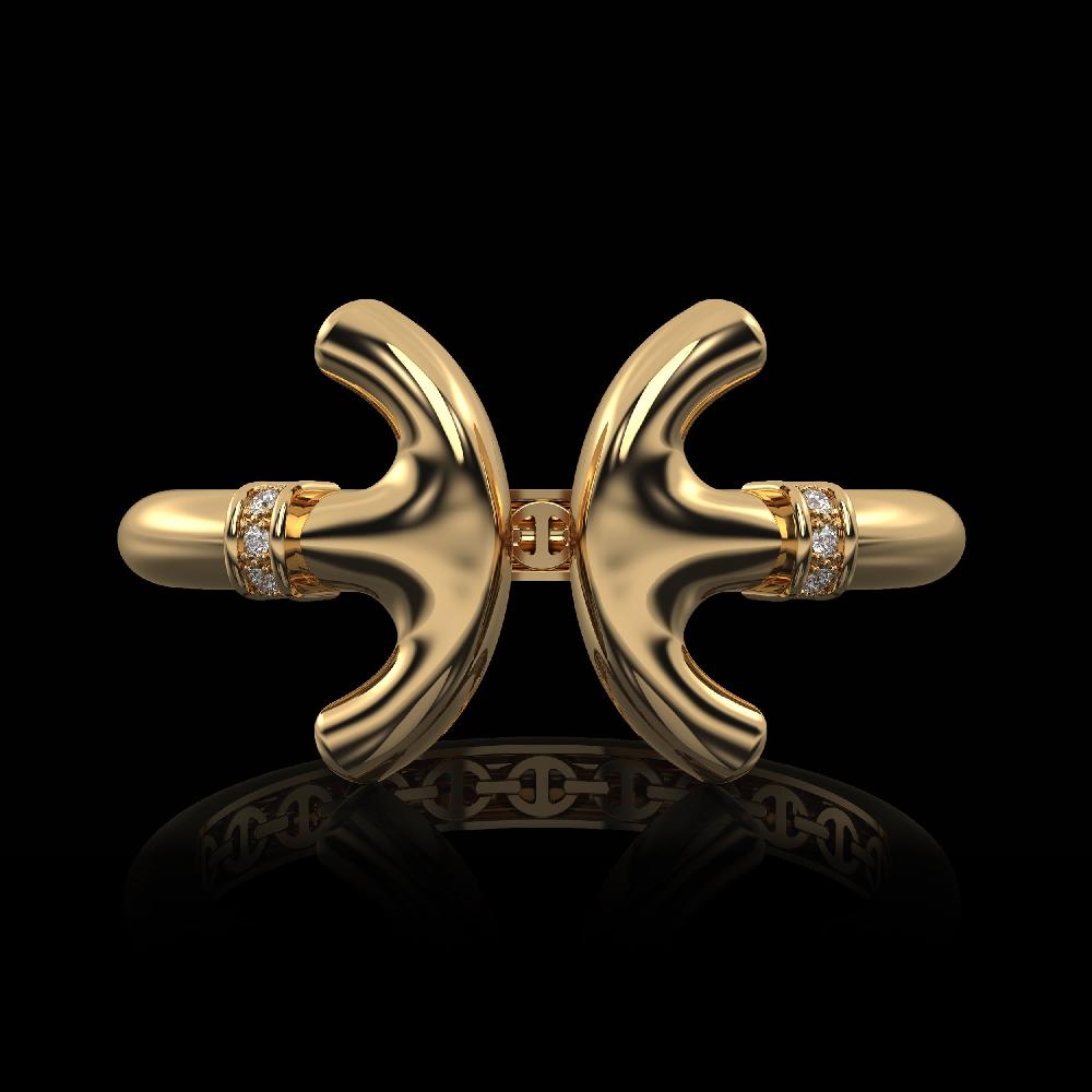 hoorsenbuhs REVERE CUFF WITH DIAMONDS