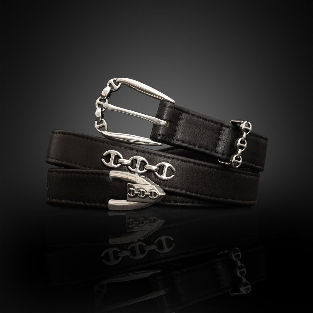 hoorsenbuhs SMOOTH LEATHER WESTERN BELT