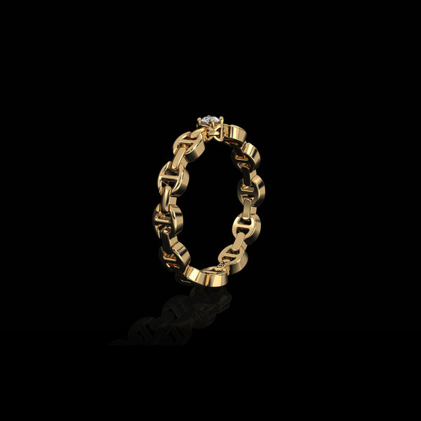 Hoorsenbuhs MICRO II SINGLE SOLITAIRE WITH 2.5MM DIAMOND