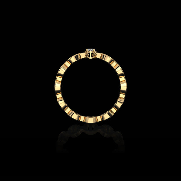 Hoorsenbuhs MICRO II SINGLE SOLITAIRE WITH 2.5MM DIAMOND