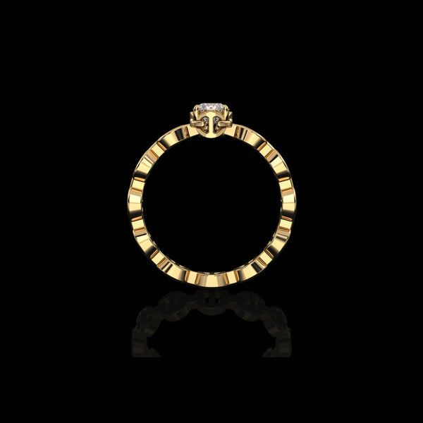 Hoorsenbuhs MICRO II SINGLE SOLITAIRE WITH .25 CARAT DIAMOND