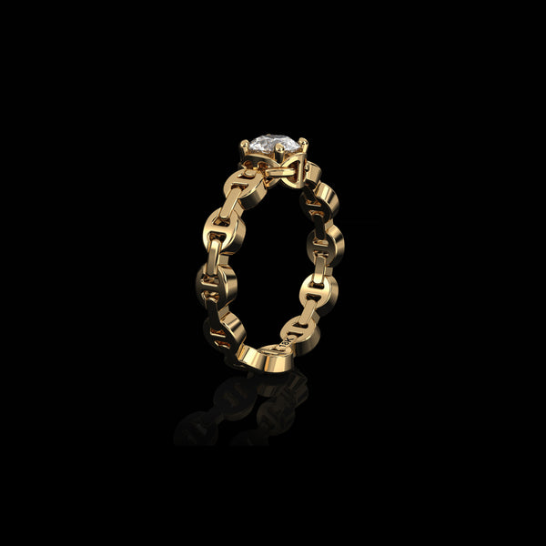 Hoorsenbuhs MICRO II SINGLE SOLITAIRE WITH .5 CARAT DIAMOND