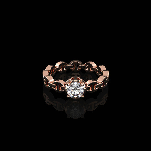 Hoorsenbuhs MICRO II SINGLE SOLITAIRE WITH .5 CARAT DIAMOND