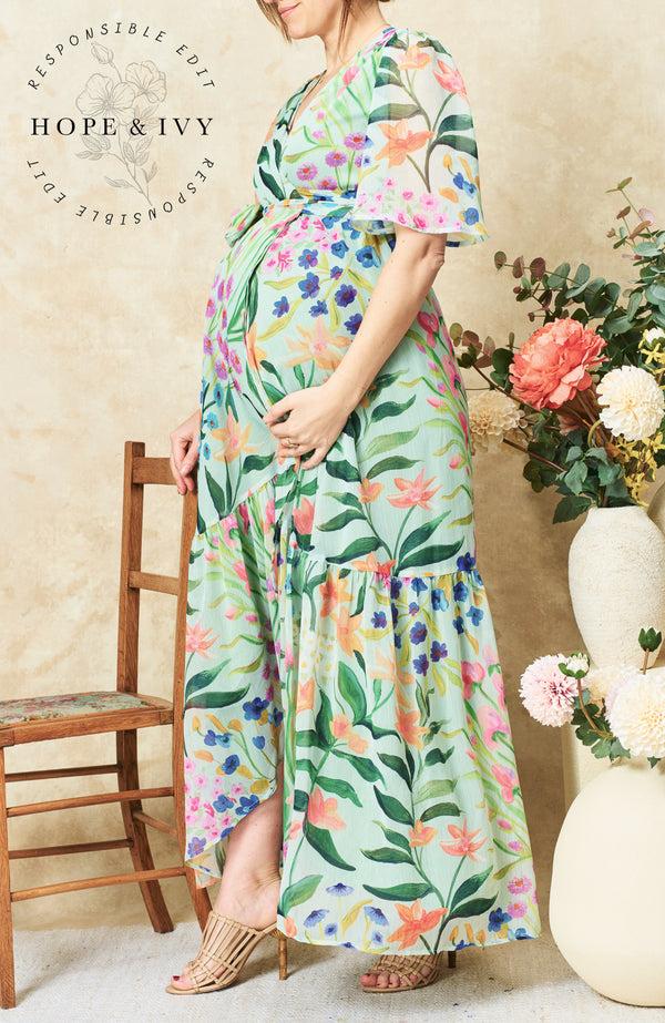 hope & ivy The Bonnie Maternity Dress