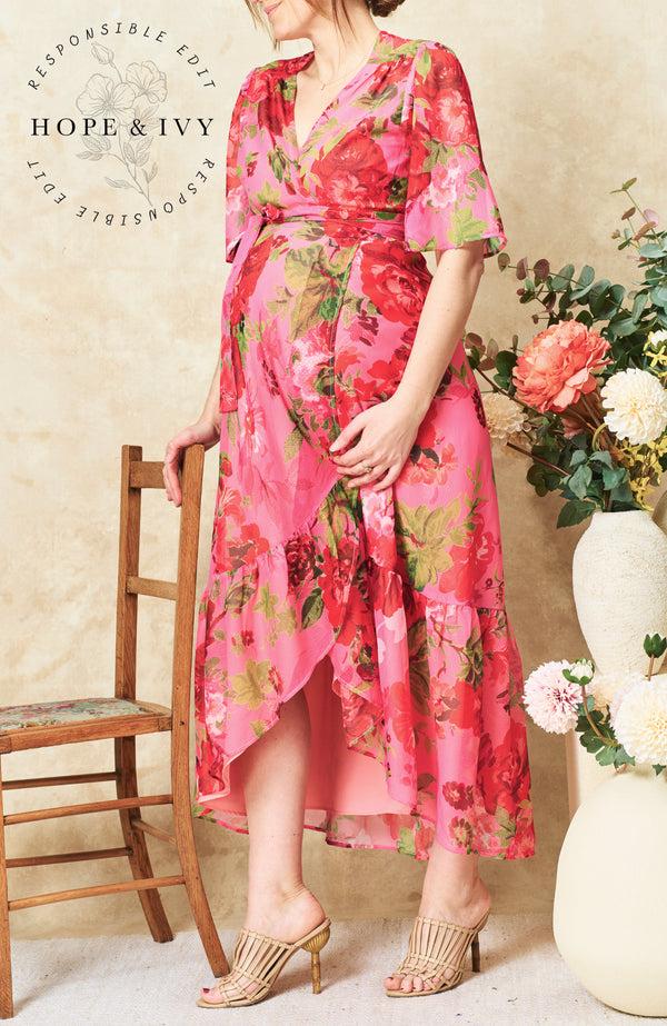 Hope & Ivy The Roxanne Maternity Dress