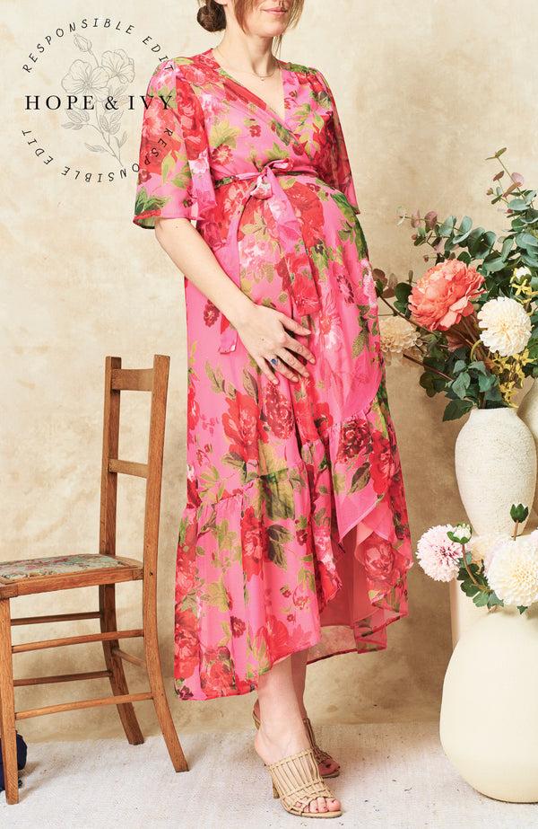 hope & ivy The Roxanne Maternity Dress