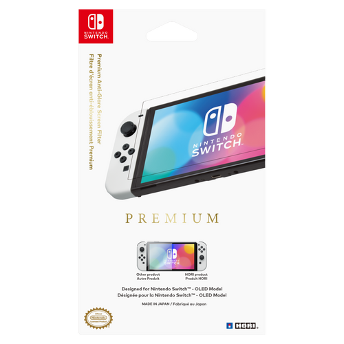 Hori Premium Anti-Glare Screen Protective Filter For Nintendo Switch (OLED Model)