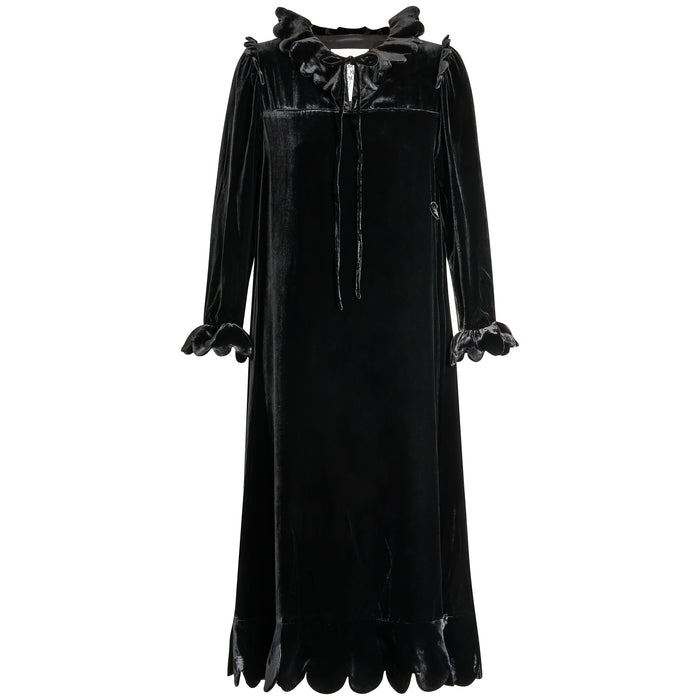 Horror Vacui CLEO Belted Velvet Dress
