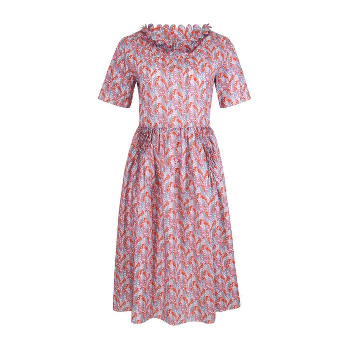 horror vacui FIORA hand smocked dress