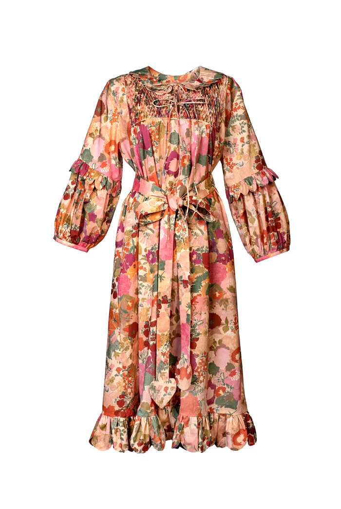 horror vacui GIOVANNA hand smocked dress