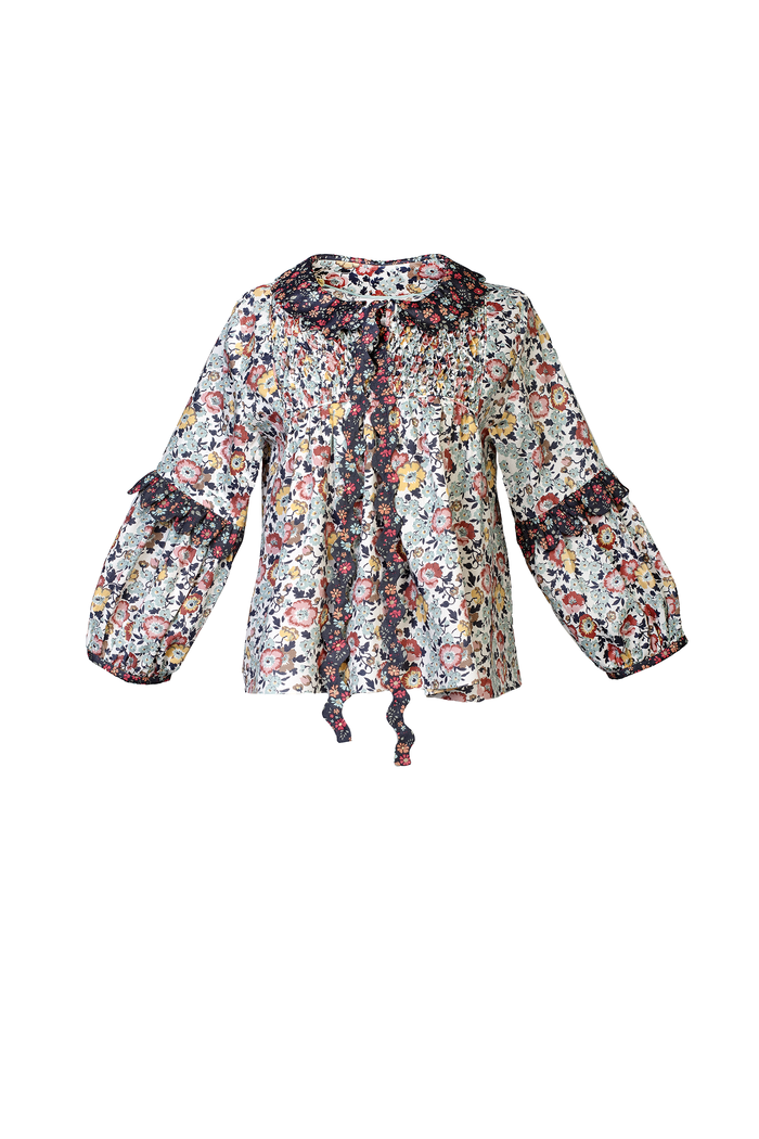 horror vacui GIOVANNA hand-smocked top