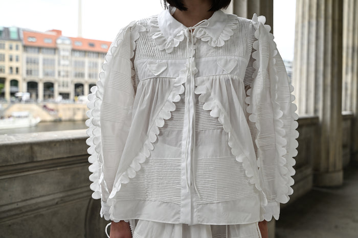 Horror Vacui HETTY Hand Appliqué Cotton Shirt