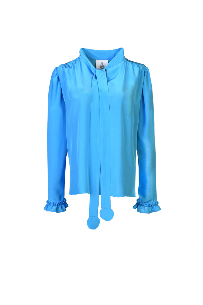 horror vacui ISA silk crepe top