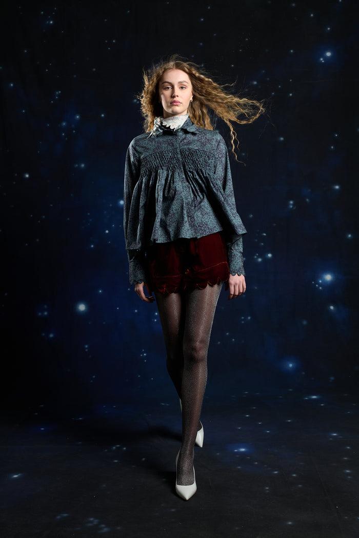 Horror Vacui MIRA Hand Smocked Buttoned Shirt