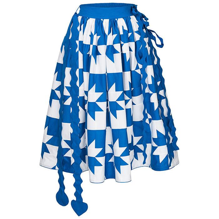 horror vacui RUBY stars patchwork midi skirt