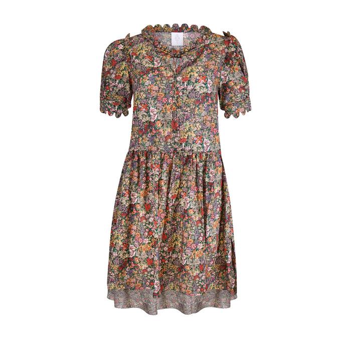 horror vacui SOOKIE scallop edge liberty dress