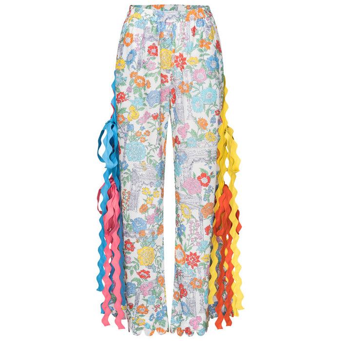 horror vacui VIV side tie cotton pants