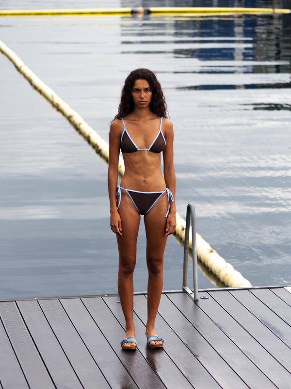 Hosbjerg Ocean Bikini Top BROWN