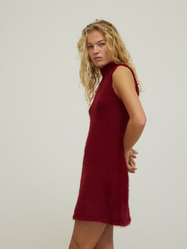 Hosbjerg Pearl Knit Dress Bordeaux