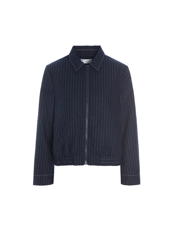 hosbjerg Rasmine Jacket Dark Blue Pinstripe