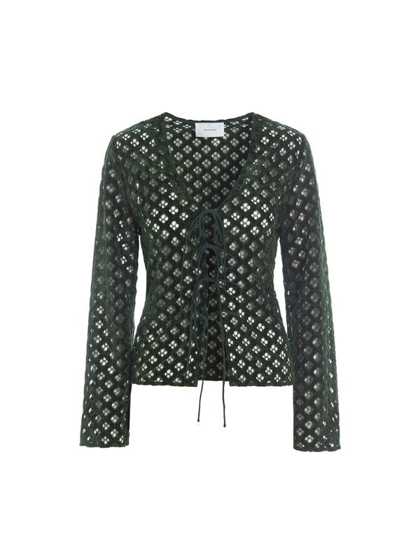 hosbjerg Rosalia Top Forest Green