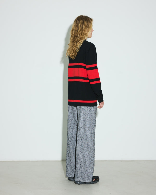 Hosbjerg Roxana Poloshirt Red/ Black Stripe