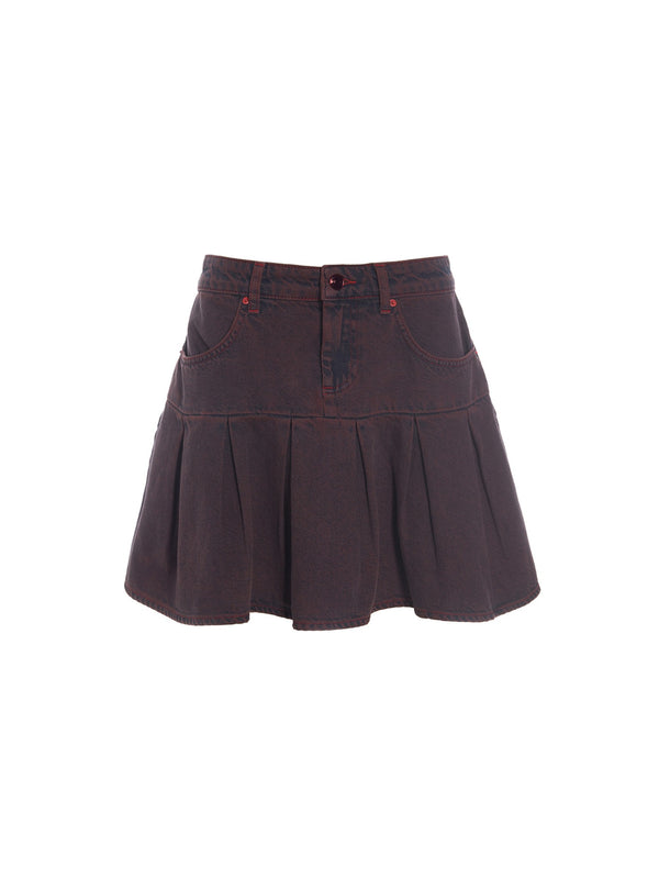 hosbjerg Rue Skirt Chocolate Truffle