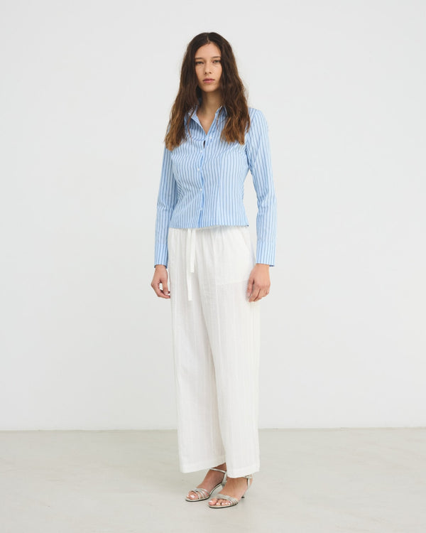 Hosbjerg Talia Shirt Blue / Grey Stripe