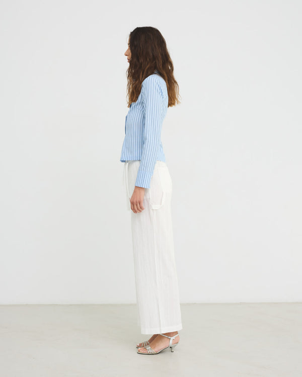 Hosbjerg Talia Shirt Blue / Grey Stripe