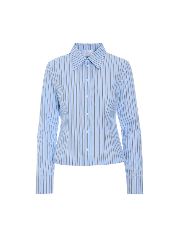 hosbjerg Talia Shirt Blue / Grey Stripe
