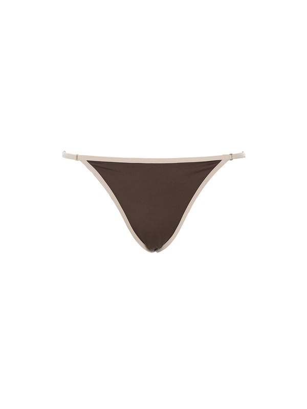 hosbjerg Tanzania Bikini Brief Dark Brown / Beige
