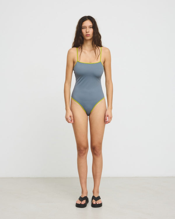 hosbjerg Tanzania Swimsuit Grey/ Green