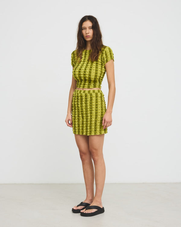 Hosbjerg Trista T-shirt Green Stripes