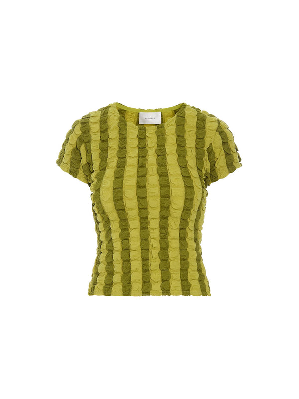 hosbjerg Trista T-shirt Green Stripes