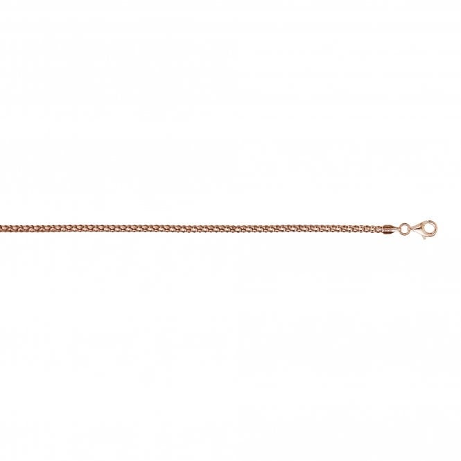 Hot Diamonds 18" Rose Gold Plated Sterling Silver Popcorn Chain