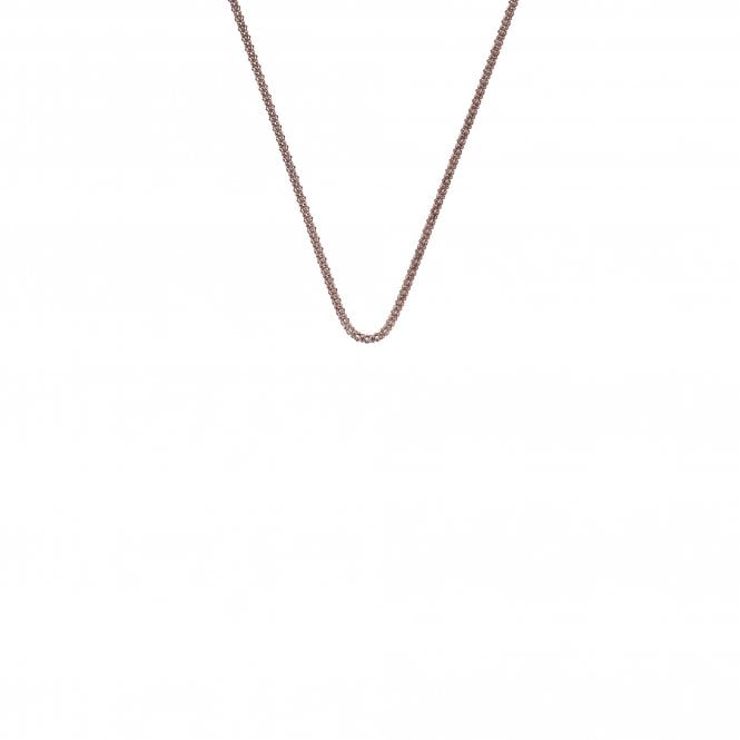 hot diamonds 18" Rose Gold Plated Sterling Silver Popcorn Chain